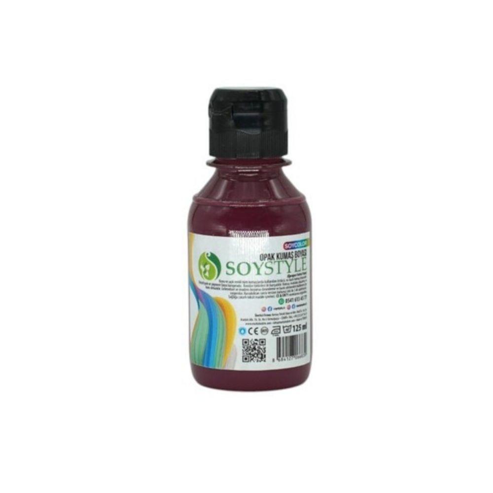 Opak Kumaş Boyası 125 ml – Su Bazlı Tekstil ve Ahşap Baskı Boyası - 260