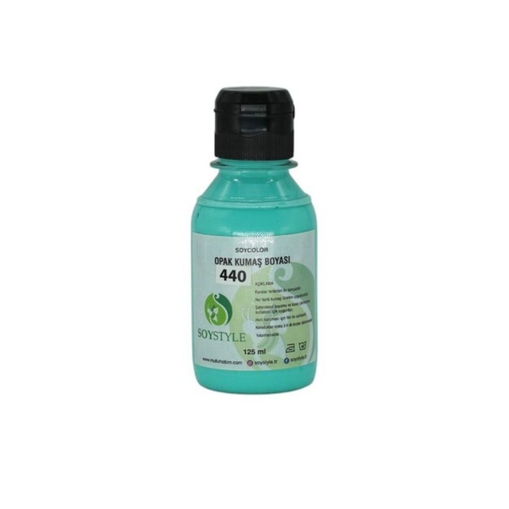 Opak Kumaş Boyası 125 ml – Su Bazlı Tekstil ve Ahşap Baskı Boyası - 440